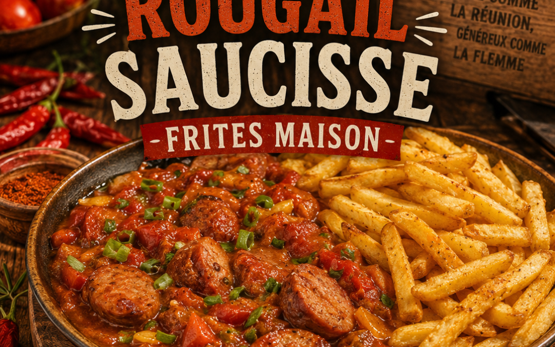 Rougail Saucisse & Frites Maison – 9 €