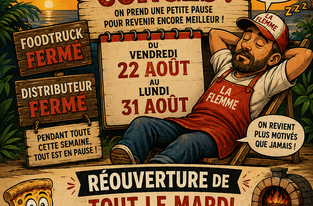 La Flemme prend quelques jours de vacances !