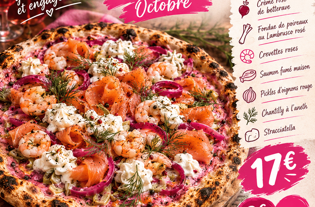 🎀 La Pink Lady — une pizza qui voit la vie en rose