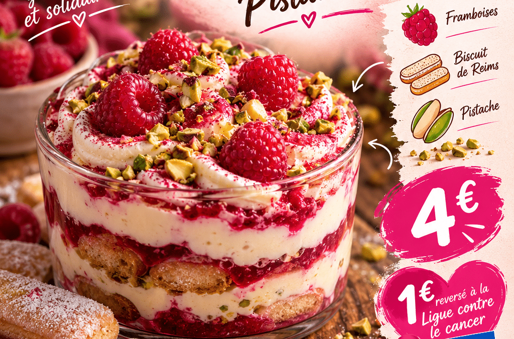 Un tiramisu gourmand… pour une cause qui nous tient à cœur
